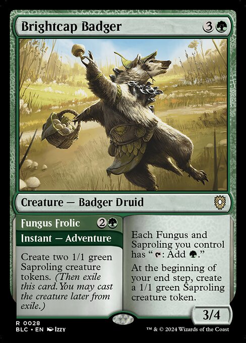 Brightcap Badger - Commander: Bloomburrow - R - 28