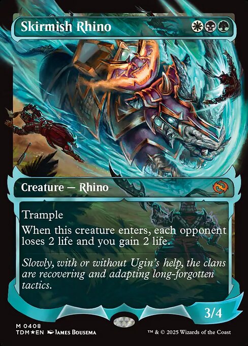 Skirmish Rhino (Showcase) - Tarkir: Dragonstorm - M - 408