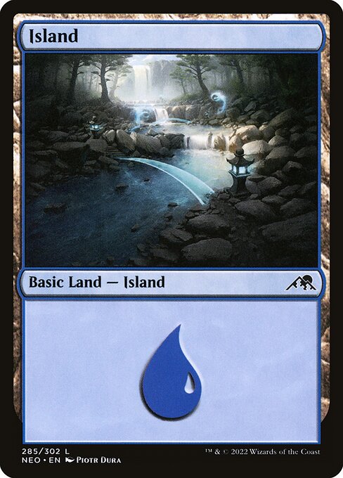 Island (285) - Kamigawa: Neon Dynasty - L - 285