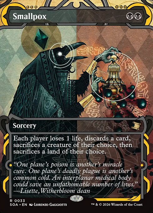 Smallpox (JP Alternate Art) - Secrets of Strixhaven: Mystical Archive - R - 98