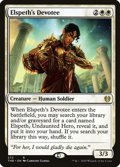 Elspeth's Devotee - Theros Beyond Death - R - 272
