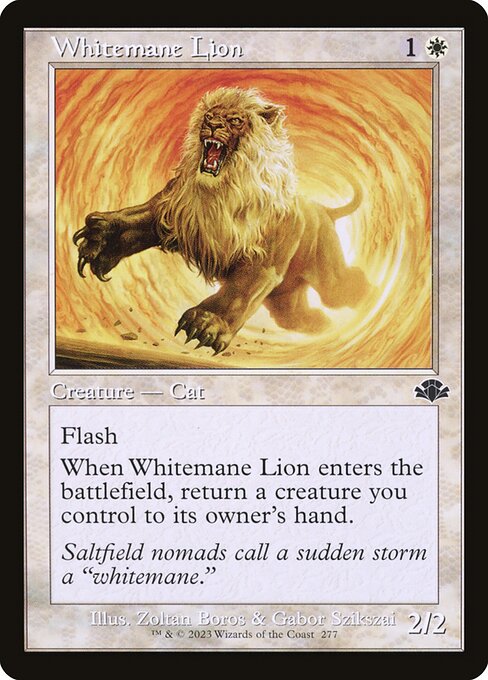 Whitemane Lion (Retro Frame) - Dominaria Remastered - C - 277