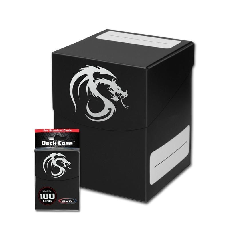 BCW Large Deck Case Black | Caja para Mazo (Holds 100+ Sleeved Cards)
