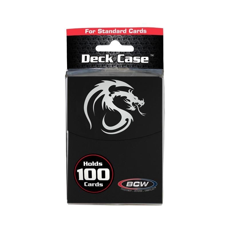 BCW Large Deck Case Black | Caja para Mazo (Holds 100+ Sleeved Cards)