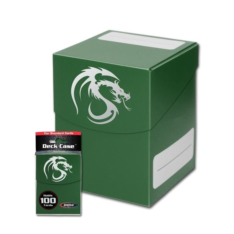BCW Large Deck Case Green | Caja para Mazo (Holds 100+ Sleeved Cards)
