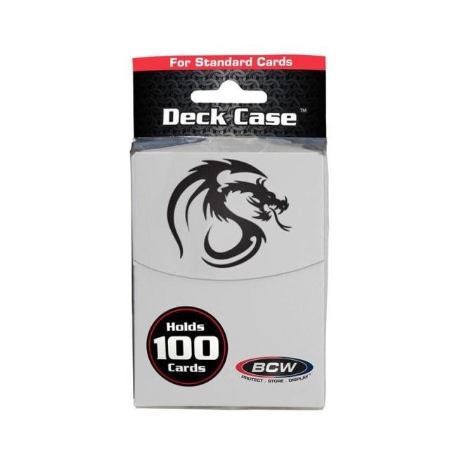 BCW Large Deck Case White | Caja para Mazo (Holds 100+ Sleeved Cards)