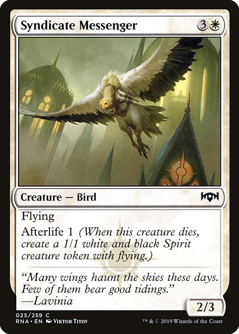 Syndicate Messenger - Ravnica Allegiance - C - 25