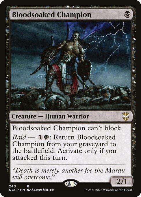 Bloodsoaked Champion - Commander: Streets of New Capenna - R - 243