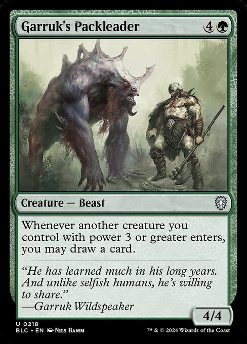 Garruk's Packleader - Commander: Bloomburrow - U - 218
