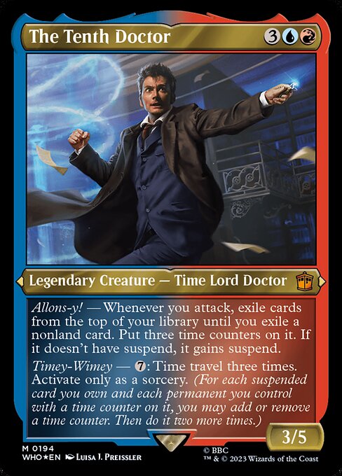 The Tenth Doctor (Display Commander) - Thick Stock - Universes Beyond: Doctor Who - M - 194