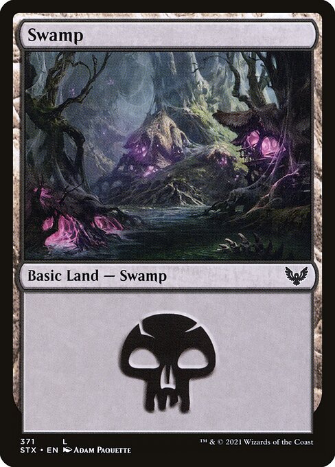 Swamp (371) - Strixhaven: School of Mages - L - 371