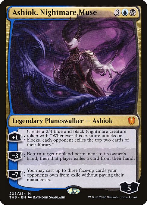 Ashiok, Nightmare Muse - Theros Beyond Death - M - 208