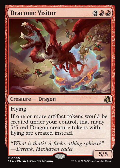 Draconic Visitor - Promo Pack: Reality Fracture - R - 80