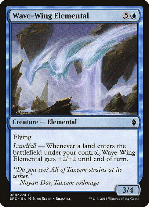 Wave-Wing Elemental - Battle for Zendikar - C - 88