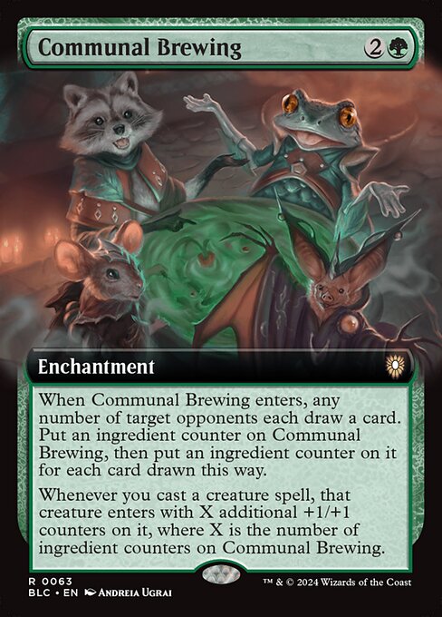 Communal Brewing (Extended Art) - Commander: Bloomburrow - R - 63
