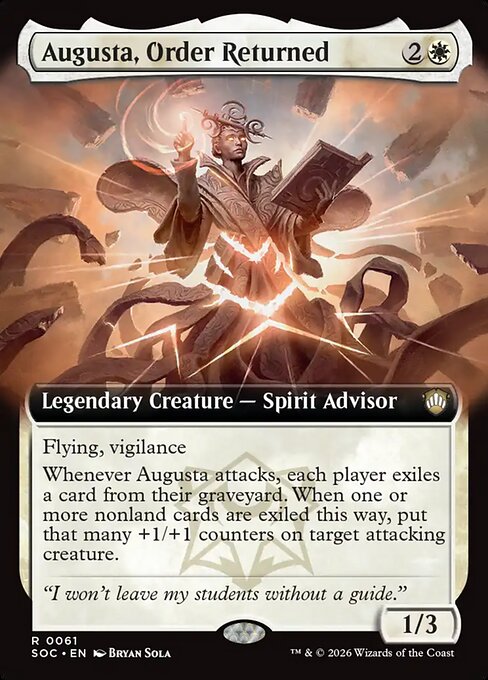 Augusta, Order Returned (Extended Art) - Commander: Secrets of Strixhaven - R - 61