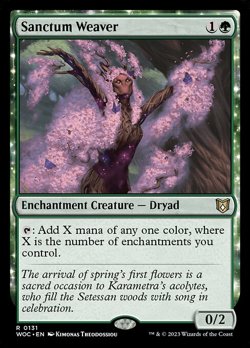 Sanctum Weaver - Commander: Wilds of Eldraine - R - 131