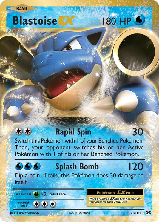 Blastoise EX - XY - Evolutions - Ultra Rare - 21/108