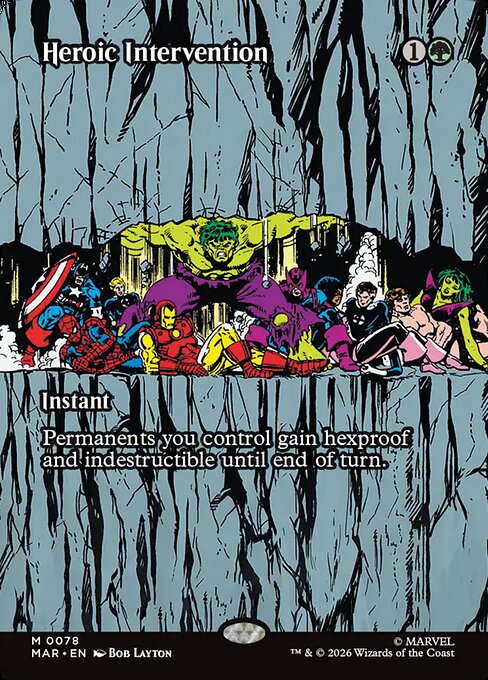 Heroic Intervention (0078) (Borderless) - Marvel Universe Eternal-Legal - M - 78