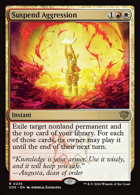 Suspend Aggression - Secrets of Strixhaven - R - 236