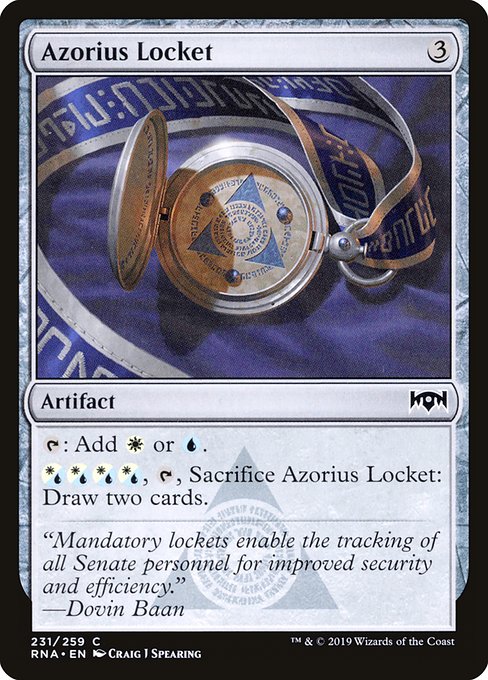 Azorius Locket - Ravnica Allegiance - C - 231