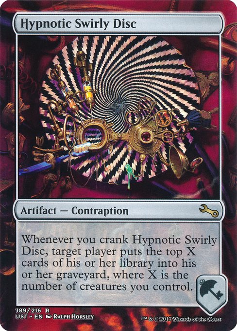 Hypnotic Swirly Disc - Unstable - R - 189