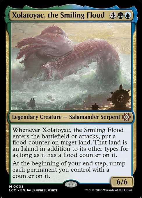 Xolatoyac, the Smiling Flood - Commander: The Lost Caverns of Ixalan - M - 8