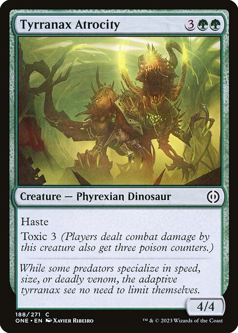 Tyrranax Atrocity - Phyrexia: All Will Be One - C - 188