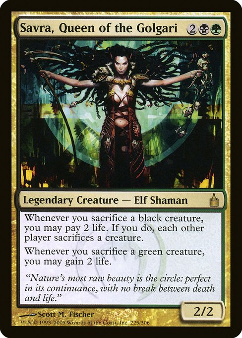 Savra, Queen of the Golgari - Ravnica: City of Guilds - R - 225