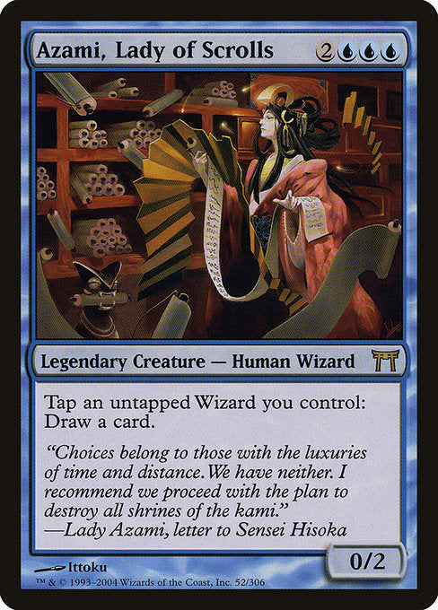 Azami, Lady of Scrolls - Champions of Kamigawa - R - 52
