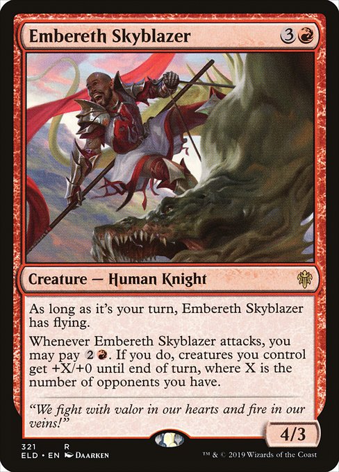 Embereth Skyblazer - Throne of Eldraine - R - 321