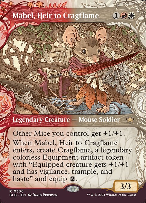 Mabel, Heir to Cragflame (Showcase) - Bloomburrow - R - 336