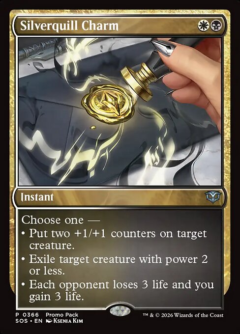 Silverquill Charm - Promo Pack: Secrets of Strixhaven - P - 365
