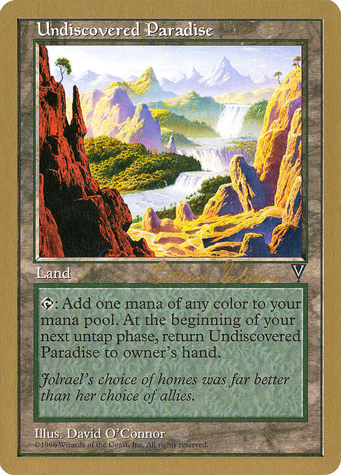 Undiscovered Paradise - 1997 Janosch Kuhn (VIS) - World Championship Decks - S