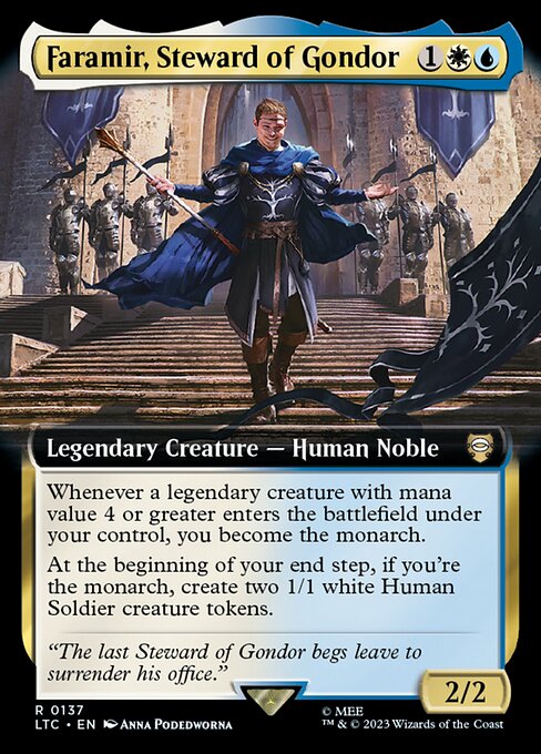 Faramir, Steward of Gondor (Extended Art) - Commander: The Lord of the Rings: Tales of Middle-earth - R - 137