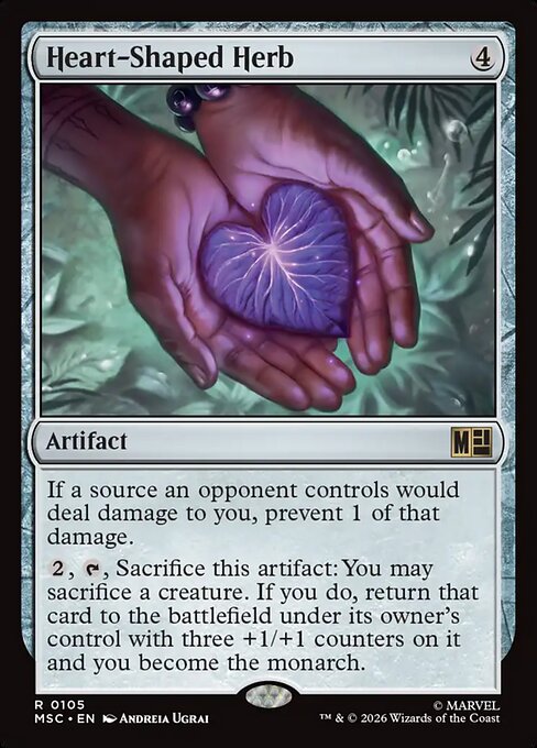 Heart-Shaped Herb (Extended Art) - Commander: Marvel Super Heroes - R - 435