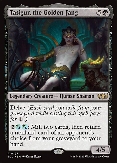 Tasigur, the Golden Fang - Commander: Tarkir: Dragonstorm - R - 197