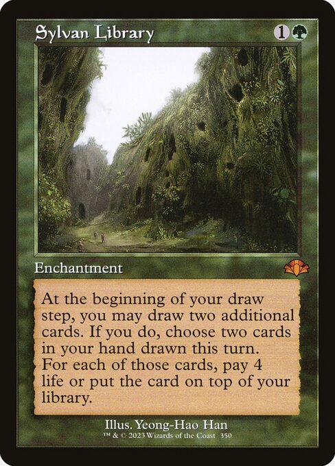 Sylvan Library (Retro Frame) - Dominaria Remastered - M - 350
