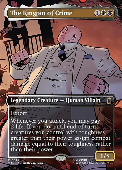 The Kingpin of Crime (Borderless) (0327) - Marvel Super Heroes - R - 327