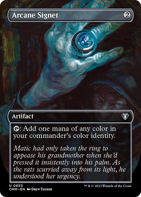 Arcane Signet (Borderless) - Commander Masters - U - 653