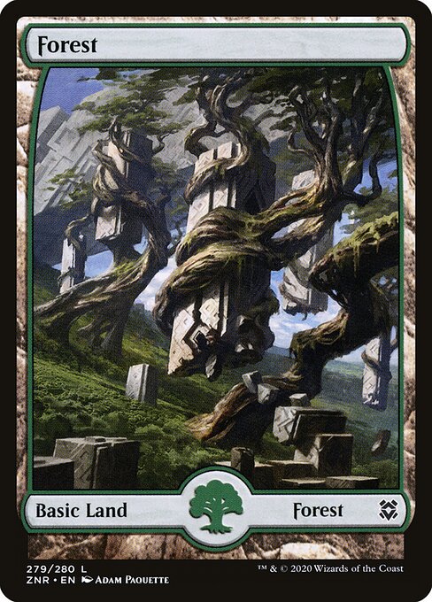 Forest (279) - Full Art - Zendikar Rising - L - 279