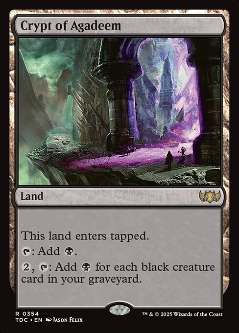 Crypt of Agadeem - Commander: Tarkir: Dragonstorm - R - 354