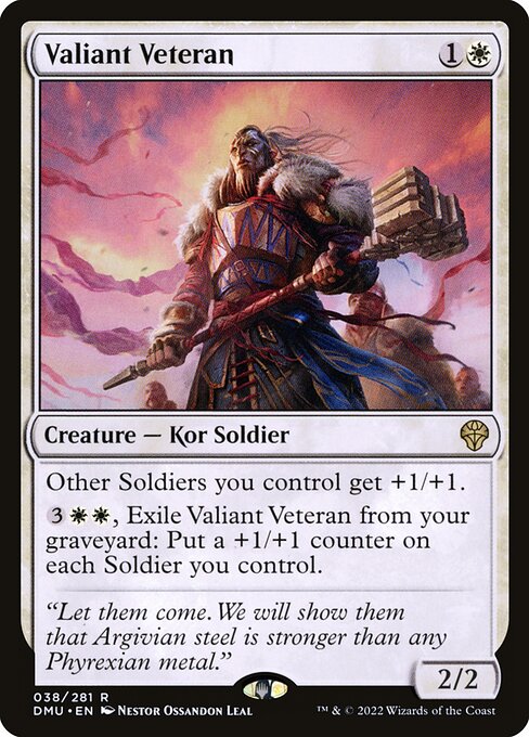 Valiant Veteran - Dominaria United - R - 38