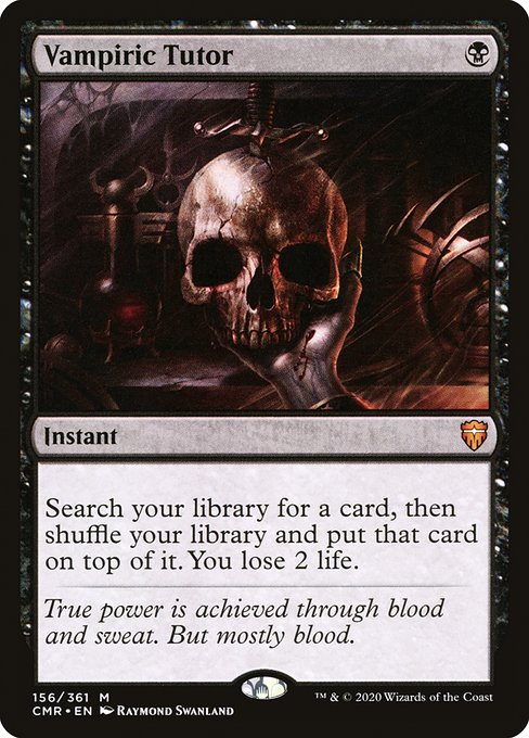 Vampiric Tutor - Commander Legends - M - 156