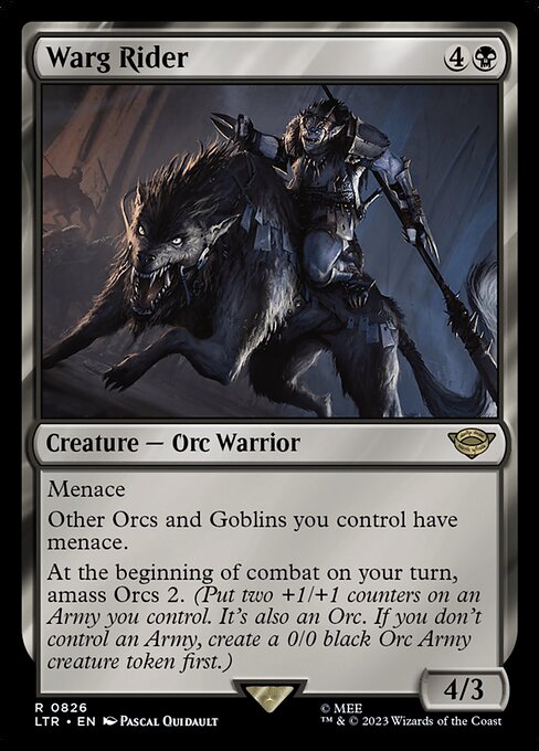 Warg Rider - Universes Beyond: The Lord of the Rings: Tales of Middle-earth - R - 826