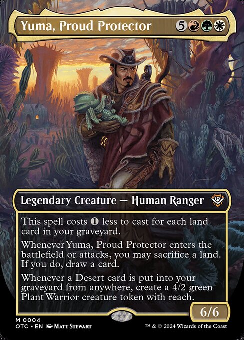 Yuma, Proud Protector (Borderless) - Commander: Outlaws of Thunder Junction - M - 4