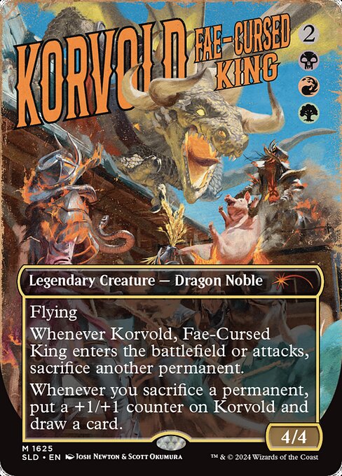Korvold, Fae-Cursed King (Rainbow Foil) - Secret Lair Drop Series - M - 1625