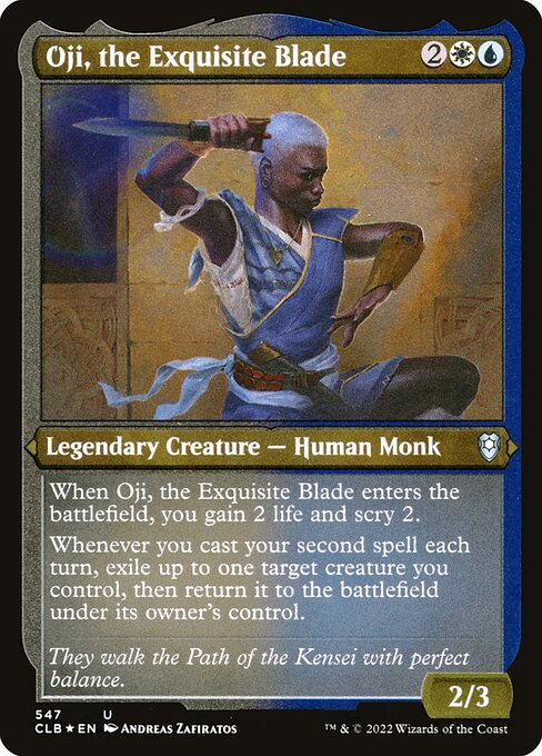 Oji, the Exquisite Blade (Foil Etched) - Commander Legends: Battle for Baldur's Gate - U - 547
