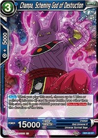 Champa, Scheming God of Destruction - Assault of the Saiyans - Starter Rare - XD1-03