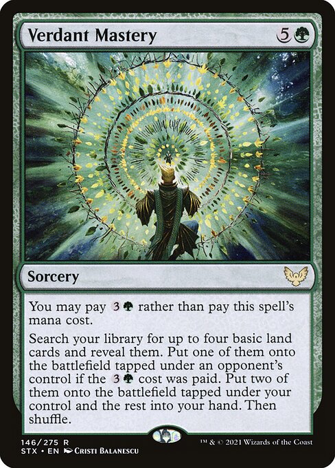 Verdant Mastery - Strixhaven: School of Mages - R - 146